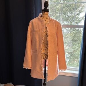 VENUS Blush Frayed Edge Blazer NWOT